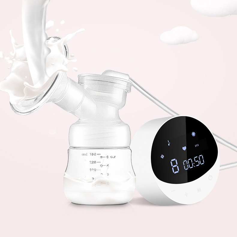 Extractor de leche eléctrico modelo redondo grande bilateral